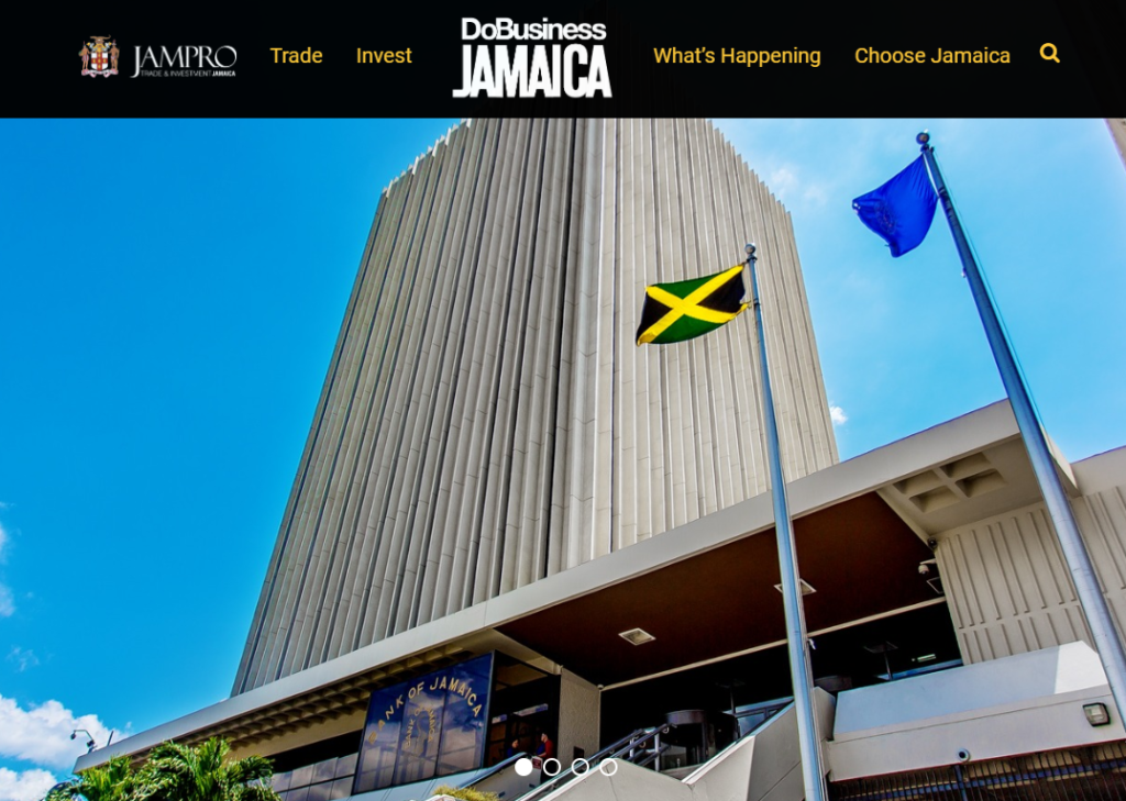 Site web - Investir à la Jamaique