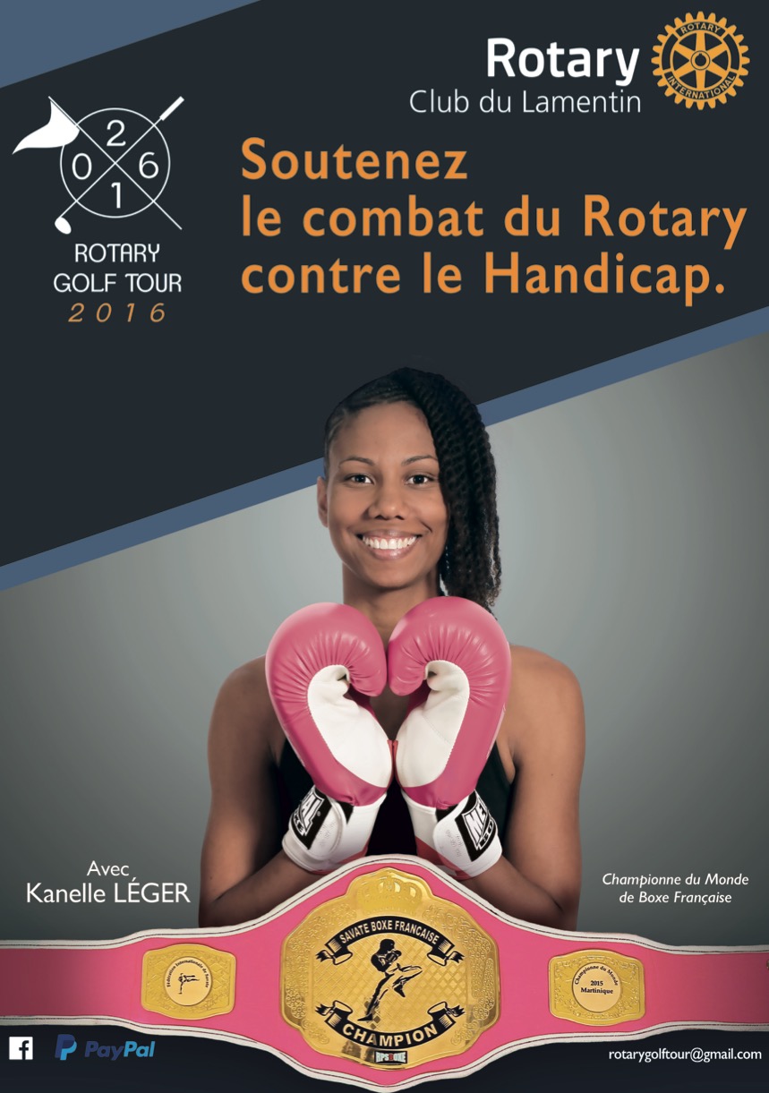 Comme Kanelle Léger soutenez le combat du Rotary Club du Lamentin contre le Handicap
