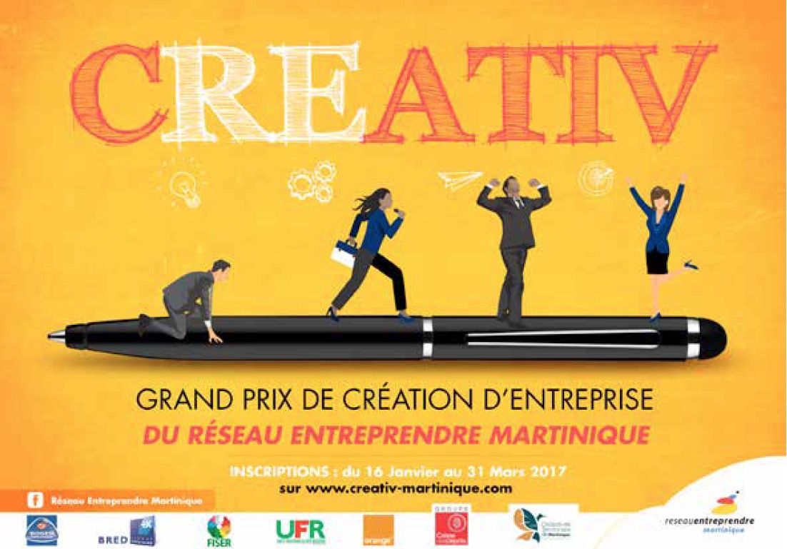 Concours CREATIV Martinique 2017 : 10 finalistes