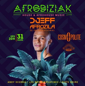 Djeff Afrozila pour une soirée Afrodiziak
