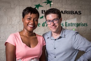 Nathalie BULIN (Responsable d’Equipe Guadeloupe) et Fabien RIVIERE (Responsable de la clientèle Entreprises Antilles-Guyane)