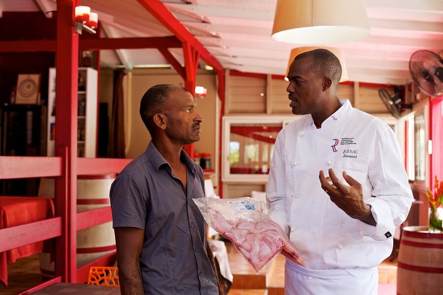 Max Fetida, pêcheur et le chef Jimmy Bibrac