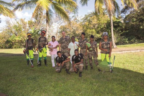 Apprentis du pôle de formation aux métiers de la terre et de services du RSMA