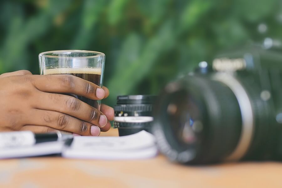 Pause café au travail