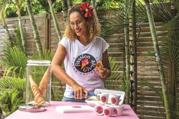 Créatrice des glaces et sorbets Passion Givrée en Martinique