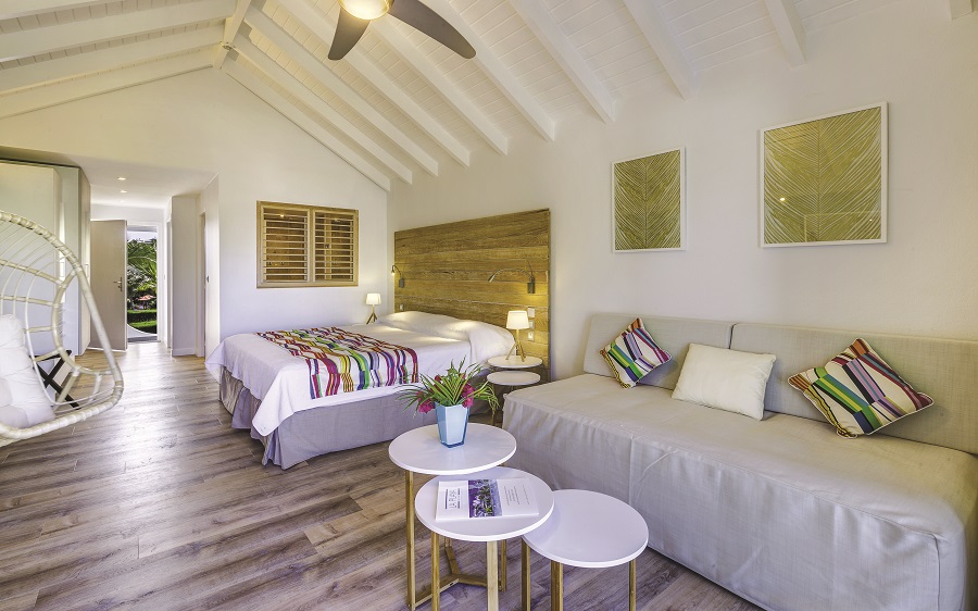 Chambre de l'hôtel La Playa à Saint-Martin