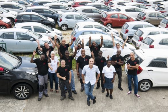 Equipe de la concession KIA à Saint-Martin