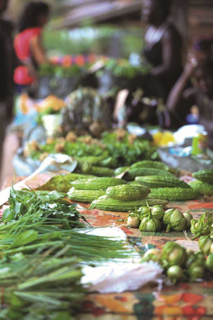 Légumes au marché Hmong de Roura 