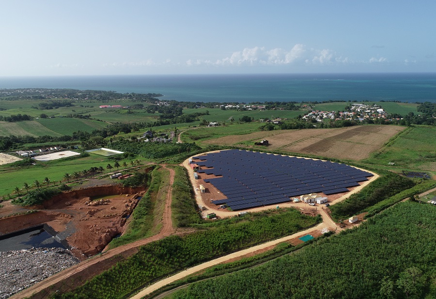 Centrale photovoltaique d'Albioma en Guadeloupe