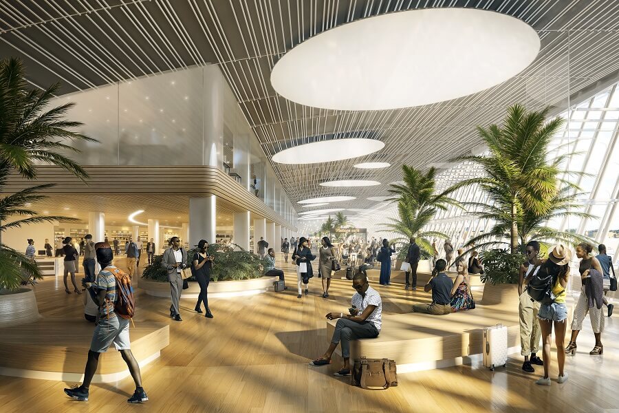 Projection aéroport Guadeloupe Pôle Caraibes 2025