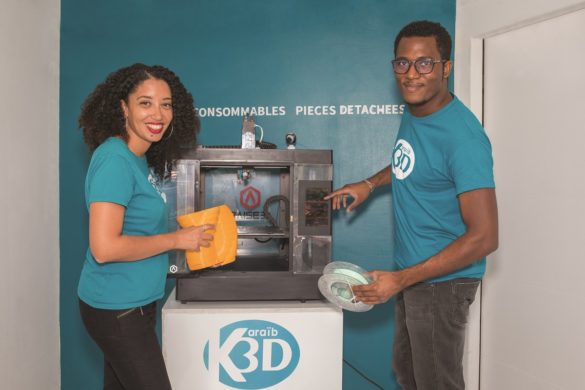 Estelle Hilaire et William Caster - créateurs Karaib 3D - impression 3D en Martinique