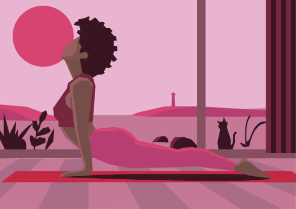 Illustration yoga
