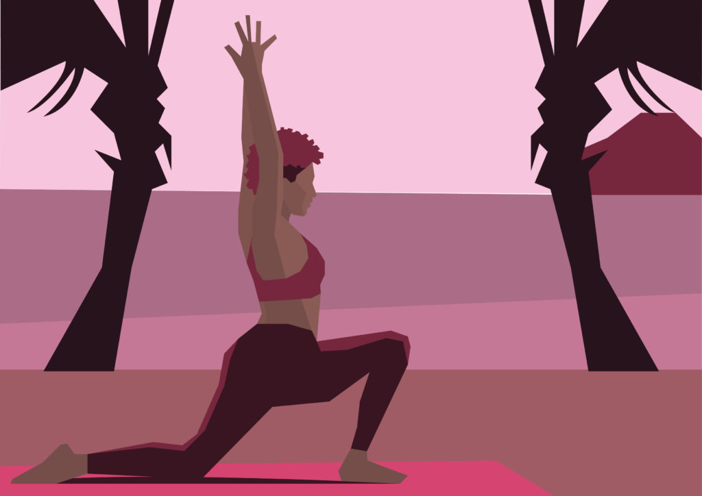 Illustration yoga 