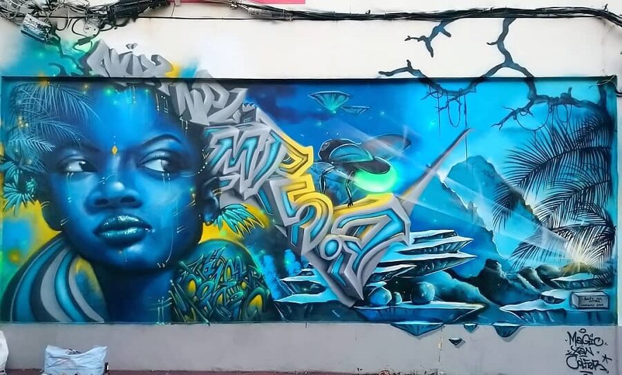 Fresque Bètafé - Magic, Colfer, Xän - Fort-de-France