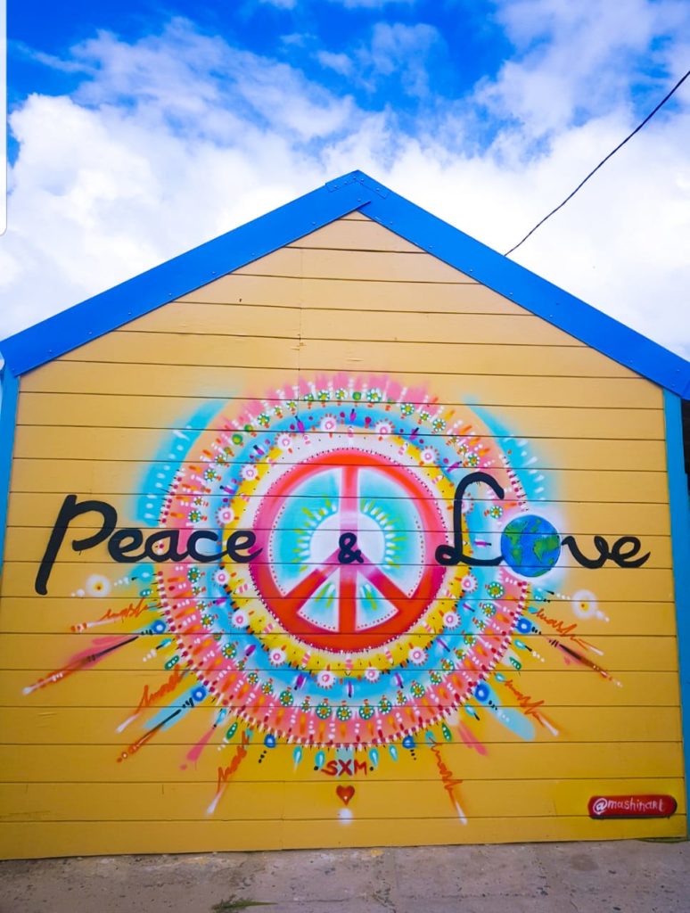 Fresque Peace & Love - Mash - St Martin 