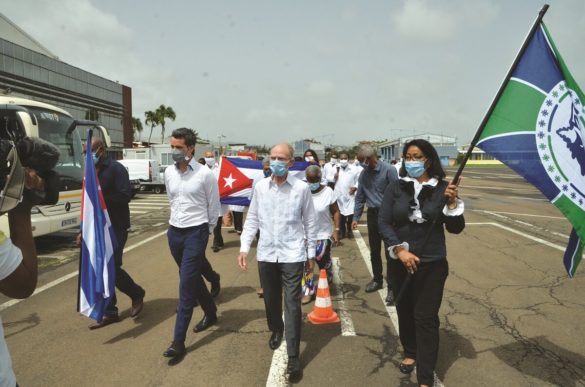 Arrivée médecins cubains en Martinique