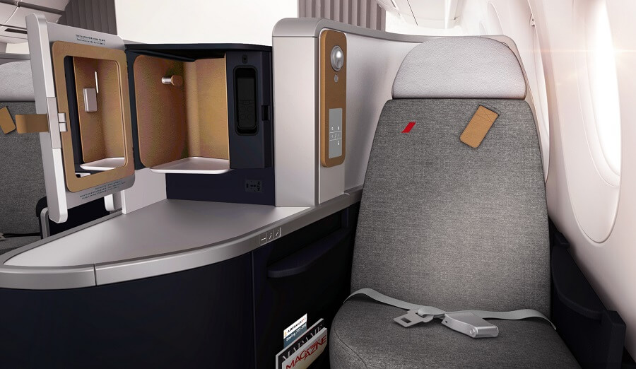 Nouvelle cabine affaires - Air France Paris-Guadeloupe