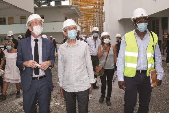 Visite chantier Lycee Schoelcher - CTM - Martinique