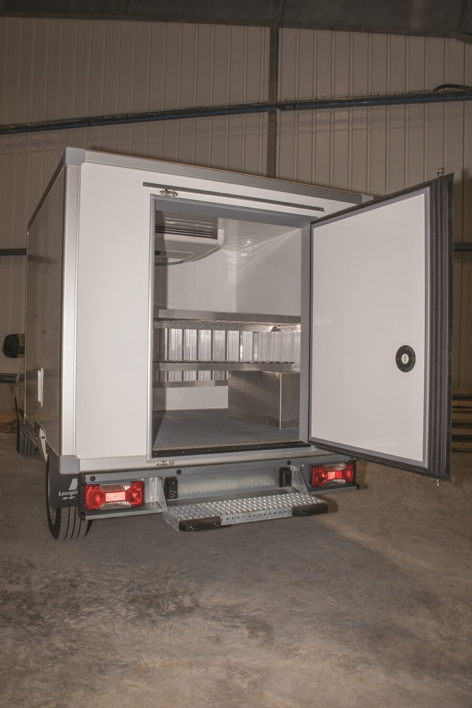 Intérieur camion réfrigéré réalisé par Caraibes Froid Industrie