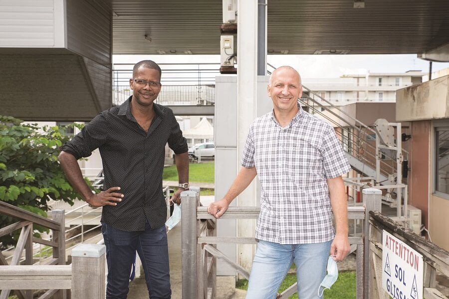 Cyrille Liroy et Laurent Brino - chargés de la mobilité durable - DEAL Martinique