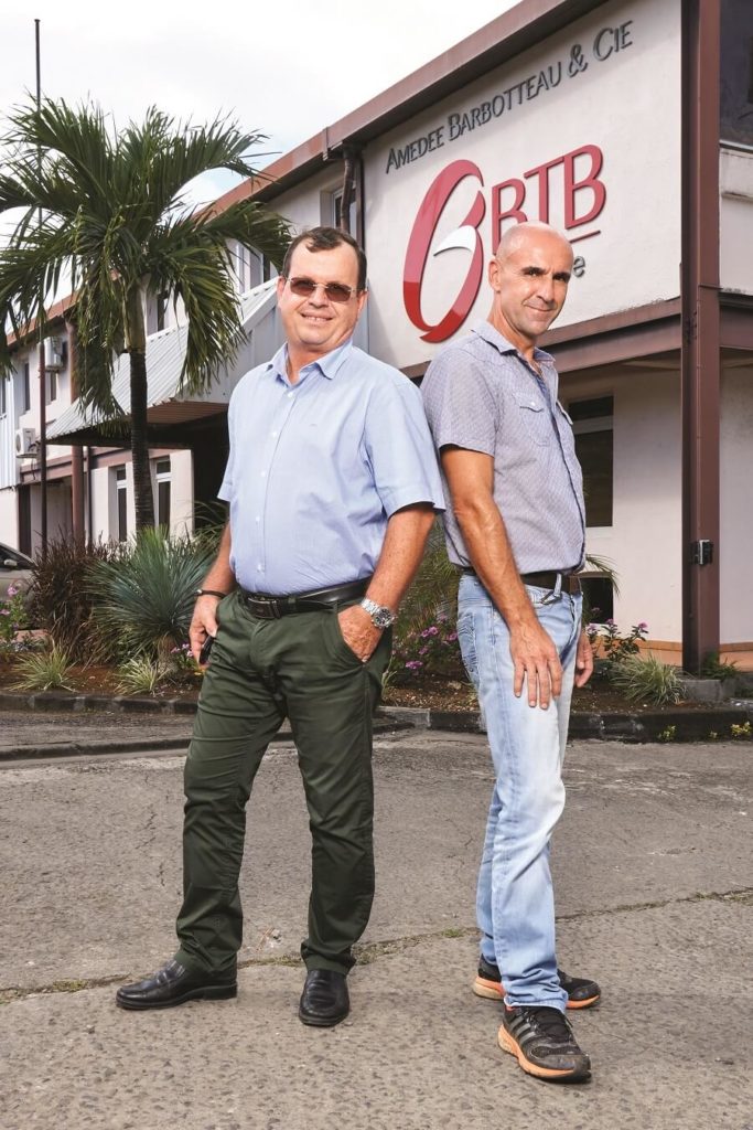 Alain Grenier et Jean-Philippe Dubois - maîtres d'apprentissage - Barbotteau Guadeloupe