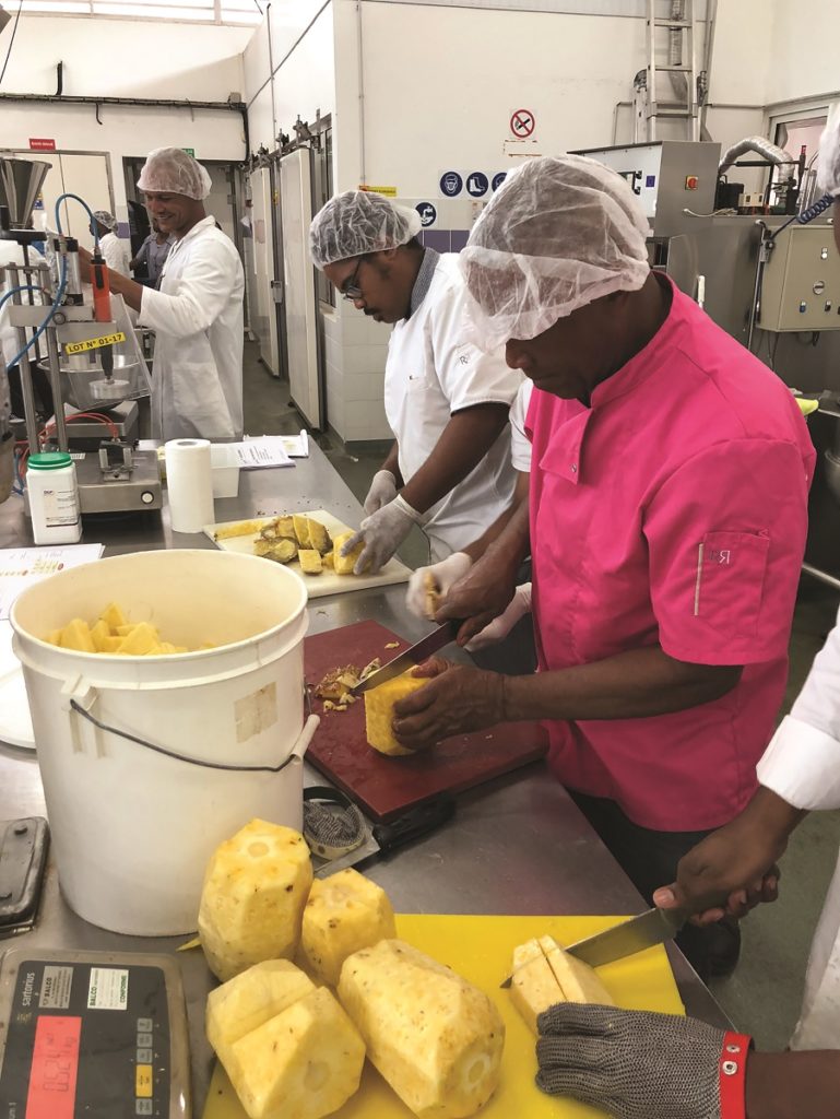 Transformation agroalimentaire d'ananas - PARM Martinique