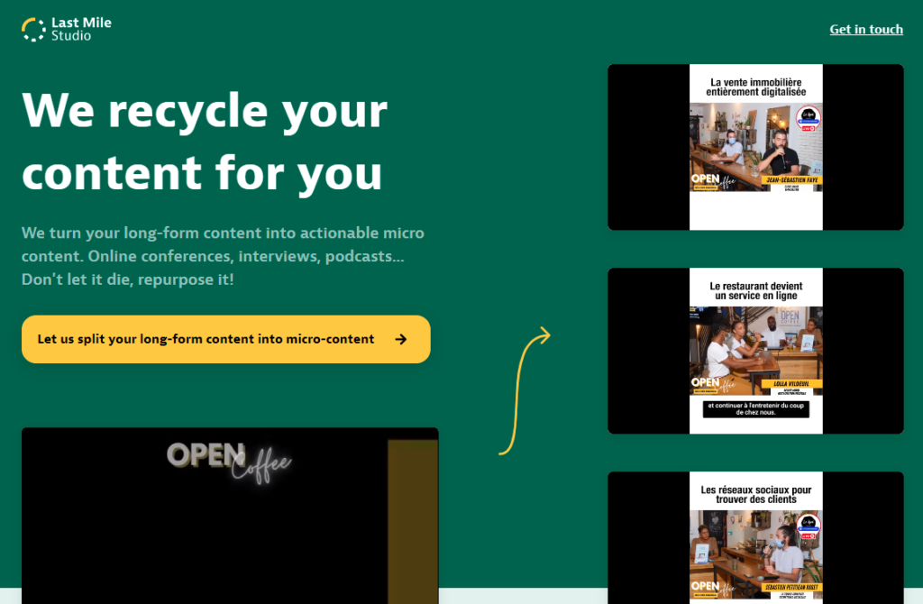 Last Mile Studio - micro-contenus
