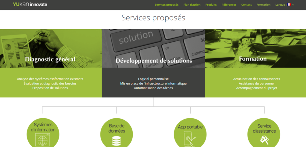 Yukan Innovate - solution logicielles personnalisées