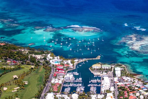 Vue aérienne de Saint-François - Guadeloupe