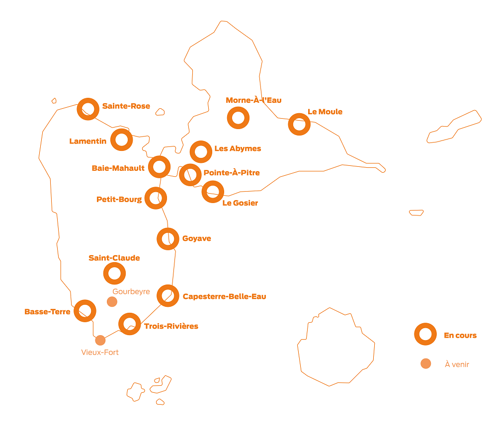 Déploiement de la fibre Orange en Guadeloupe