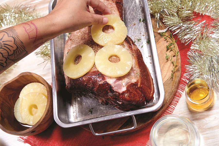Jambon de Noel à l'ananas