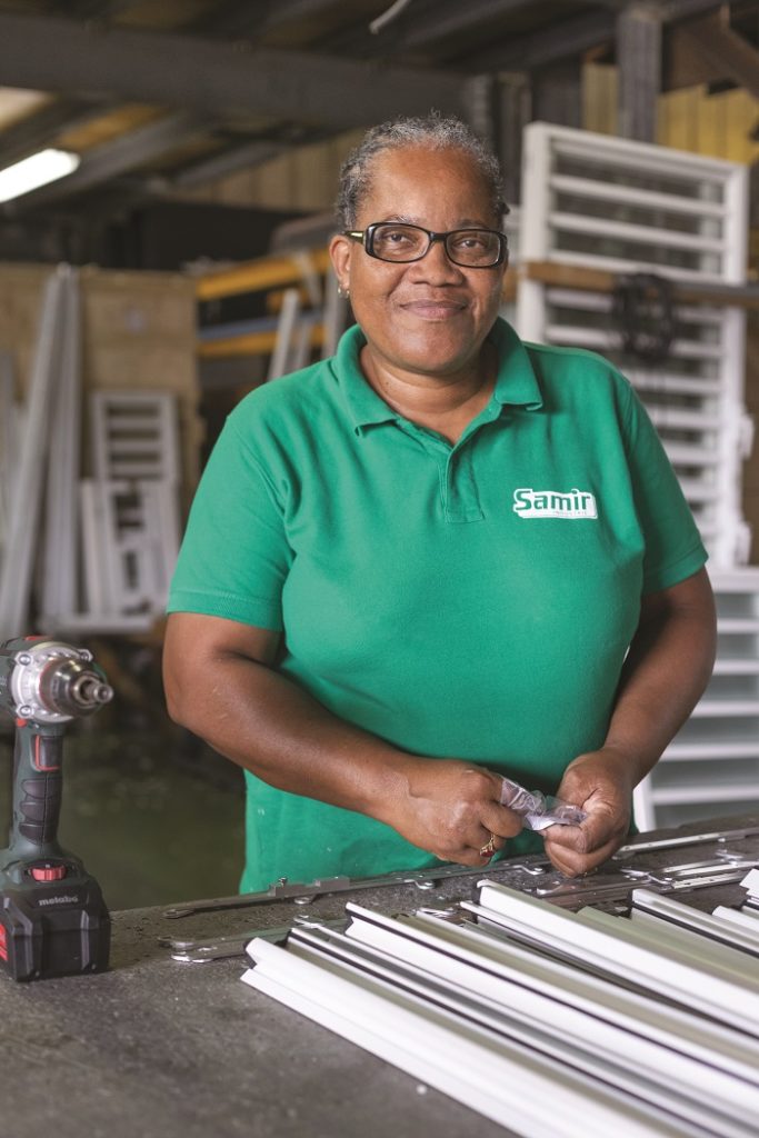 Jeanine Carole, Menuisière aluminium - SAMIR Industrie 