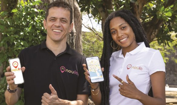 Anthony Lahournat et Audrey Bellance - covoiturage NouLa - Martinique