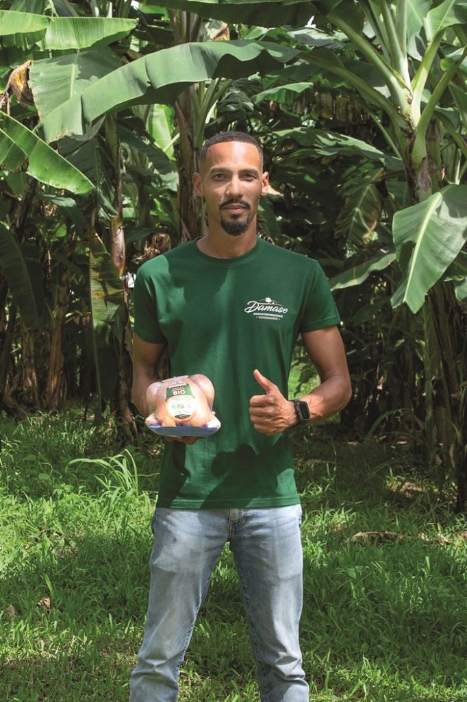 Boris Damase, créateur du projet agricole Bio-Performances - Guadeloupe