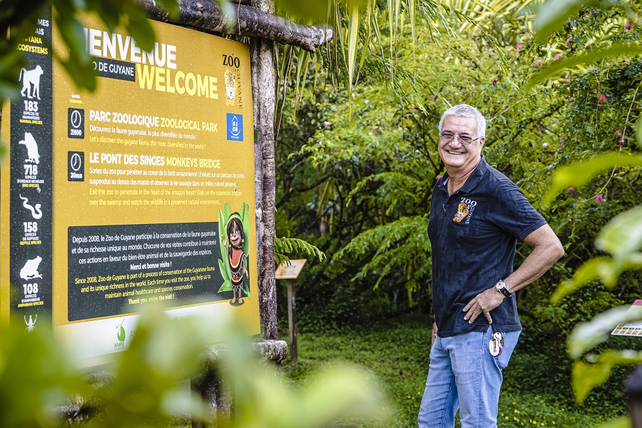 André Chaumet, directeur du Zoo de Guyane