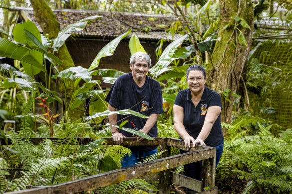 Adimilson et Nazaré Pinheiro Monteiro, responsable entretien et chef soigneur - Zoo refuge de Guyane