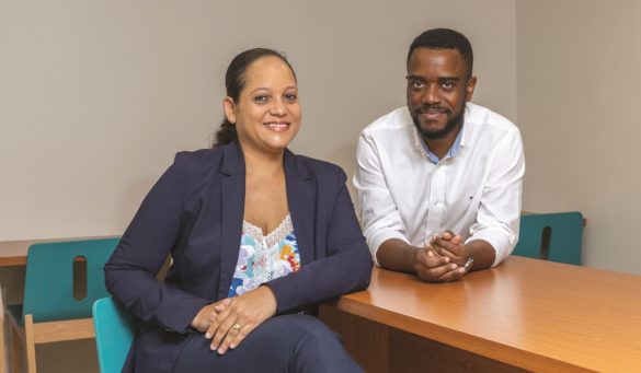 Sarelle Simasotchi et Hervé Marous, service Rcours contre tiers, CGSS Martinique