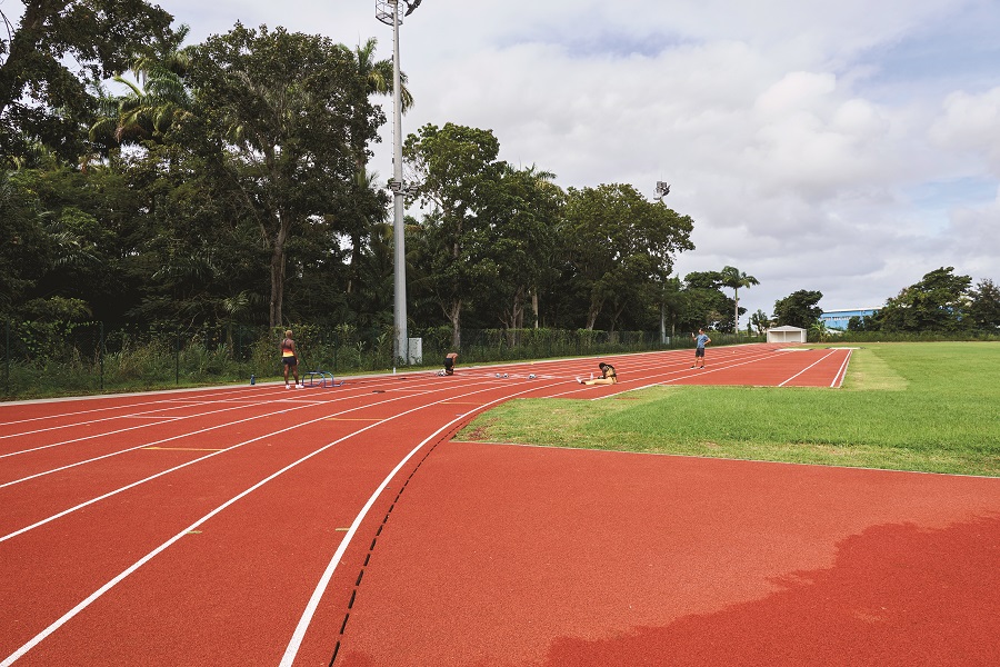 Piste d'athlétisme 2.0 du Creps Antilles-Guyane