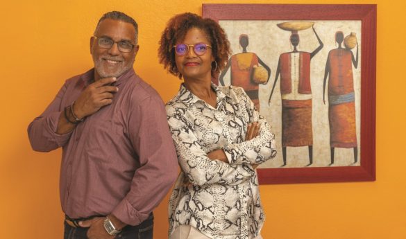 Thierry Sabine (SEEN environnement SA) et Denise Momphile (CIVIS) - Martinique