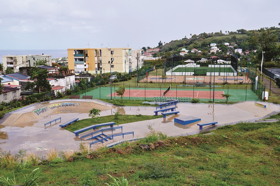 La plaine de jeux de Desmarais en Guadeloupe
