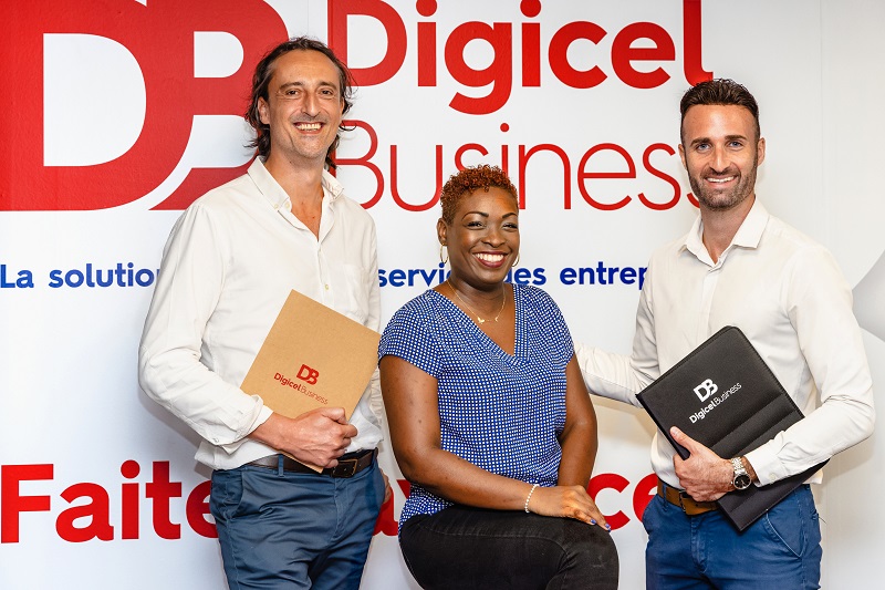 Equipe commerciale Digicel Business Guyane