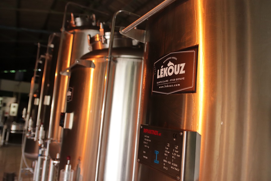 Cuve de la bière artisanale Lekouz (Guadeloupe)