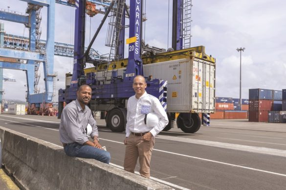 Christophe Savino et Yvanh Georges Alingery (Grand Port Maritime de Martinique)