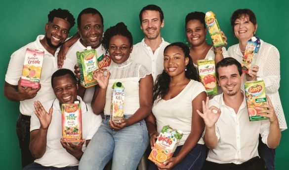 L'équipe de l'entreprise Jus de Fruits Caraibes (Guadeloupe)