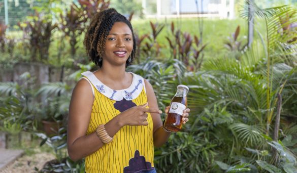 Audrey Ecrabet, fondatrice de Wiikou, marque d'infusions glacées (Martinique)