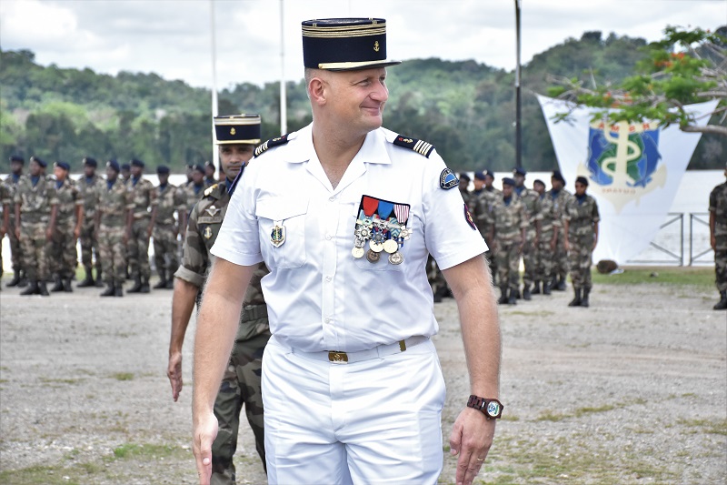 Colonel Lionel Guy, chef de corps du RSMA Guyane