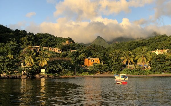 ville du prêcheur vu de la mer