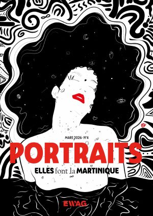 Couverture Hors-série Portraits "Elles font la Martinique" avec illustration de Cindy M.