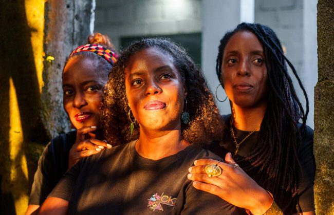 Les sœurs Carine, Kelly et Betty Polter.