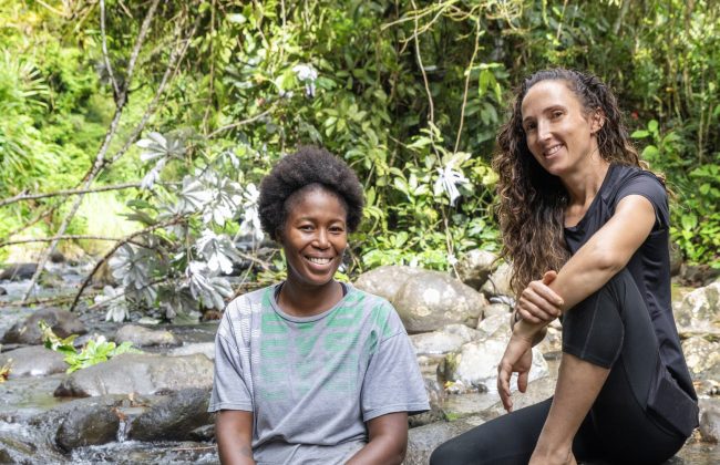 Delphine Seguy et Jessy Lessort.